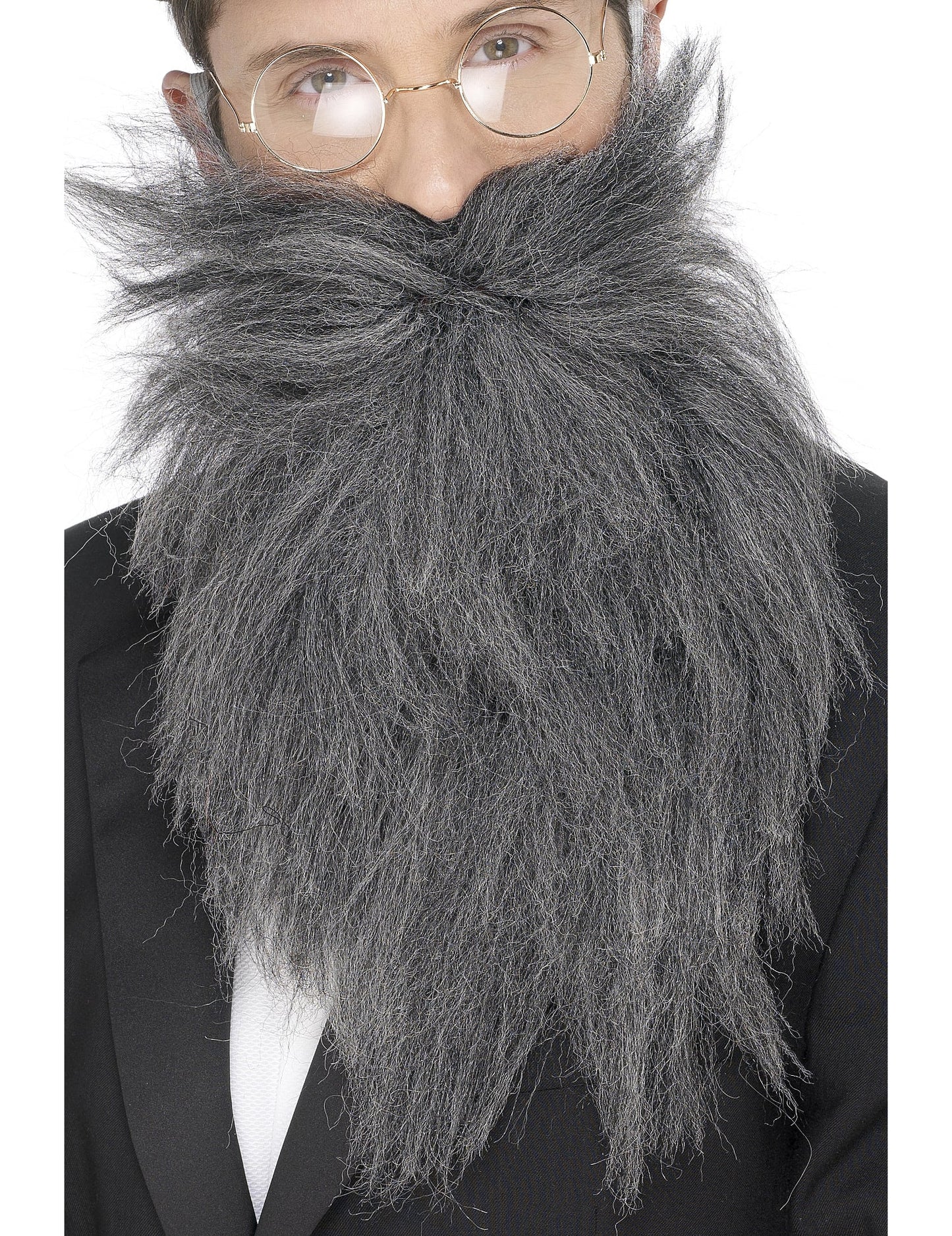 Barbe longue pour homme grise