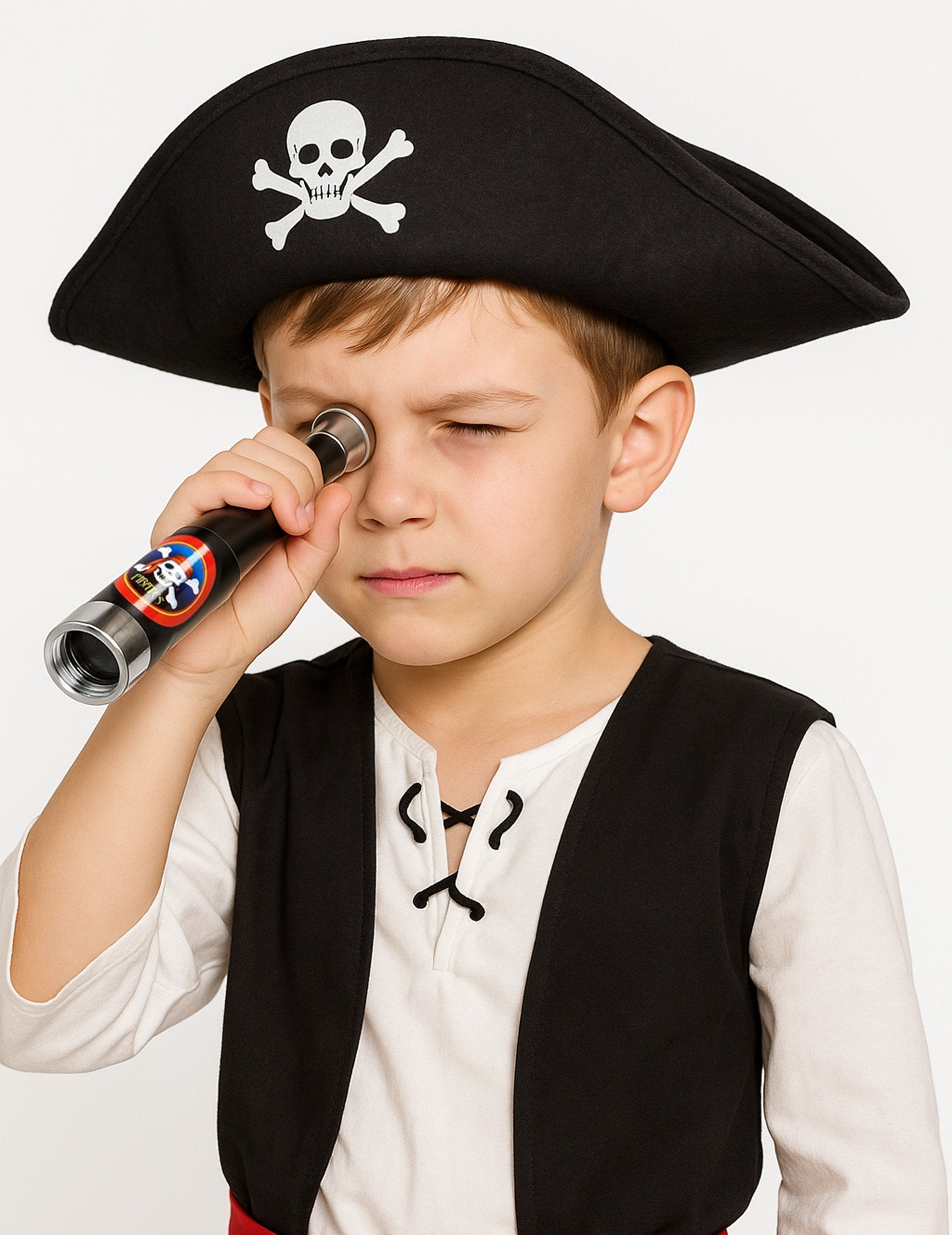 Situație de utilizare a telescopului pirate pentru copii