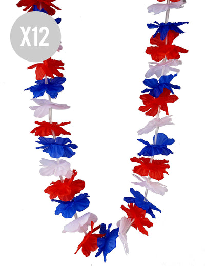 Set de 12 coliere tricolore suporter Franța