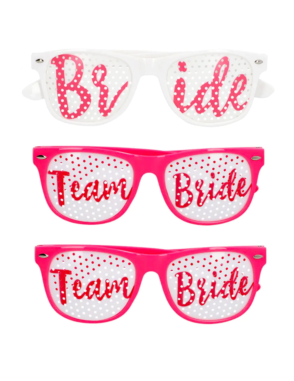 Set de 3 ochelari Team Bride și Bride to be pentru adulți