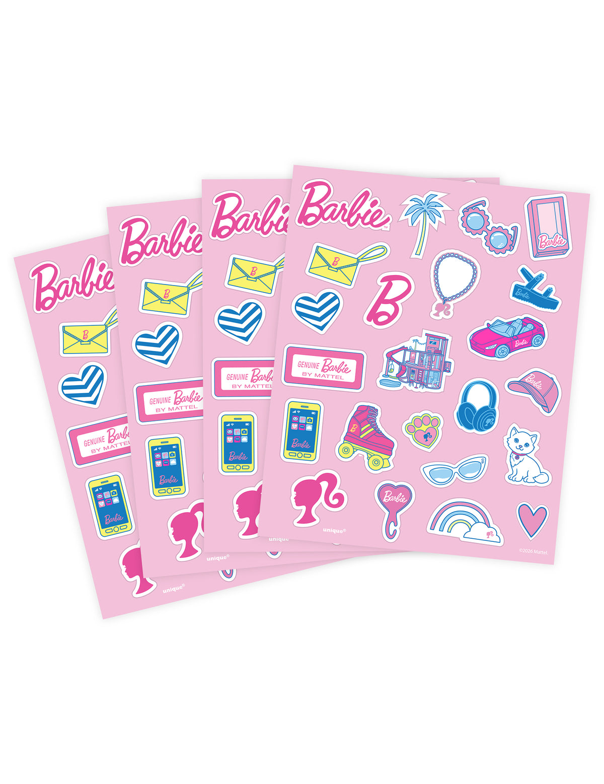Set de 4 coli de stickere Barbie™
