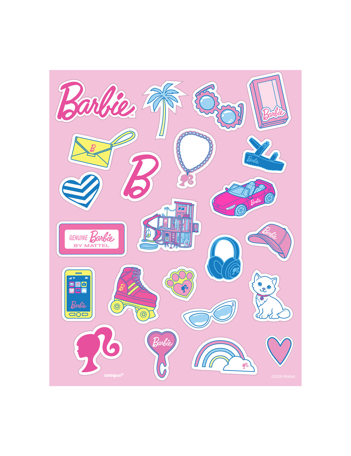 Set de 4 coli de stickere Barbie™