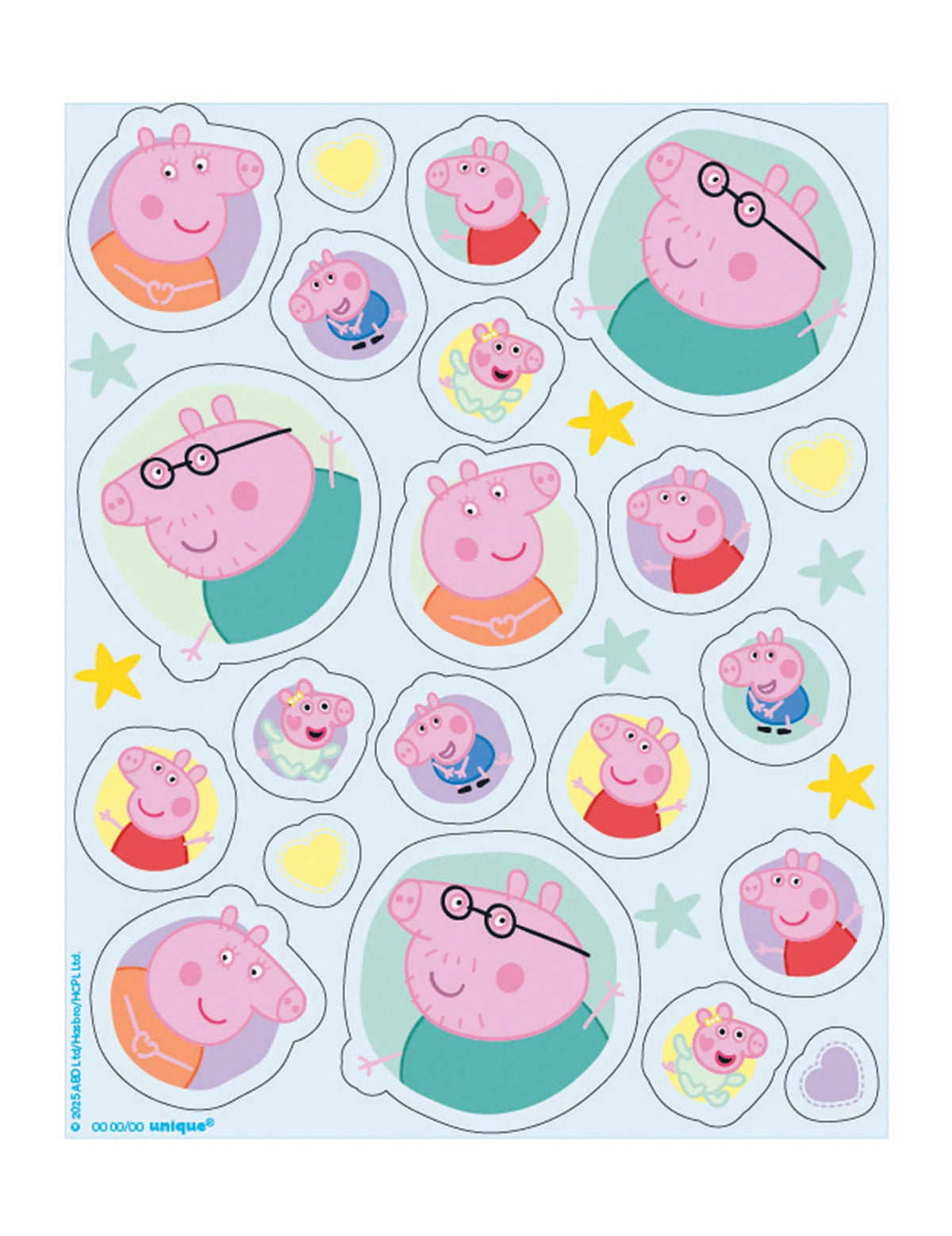 Set de 4 foi de autocolante Peppa Pig™