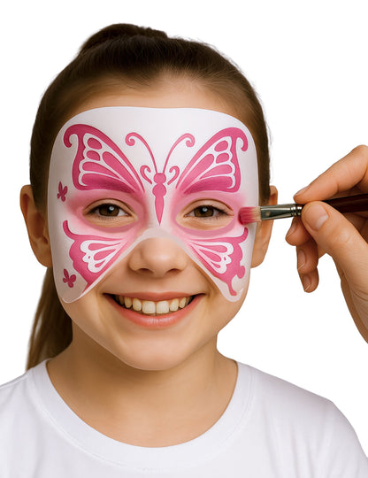 Set de 4 șabloane pentru pictură pe față cu animale pentru copii