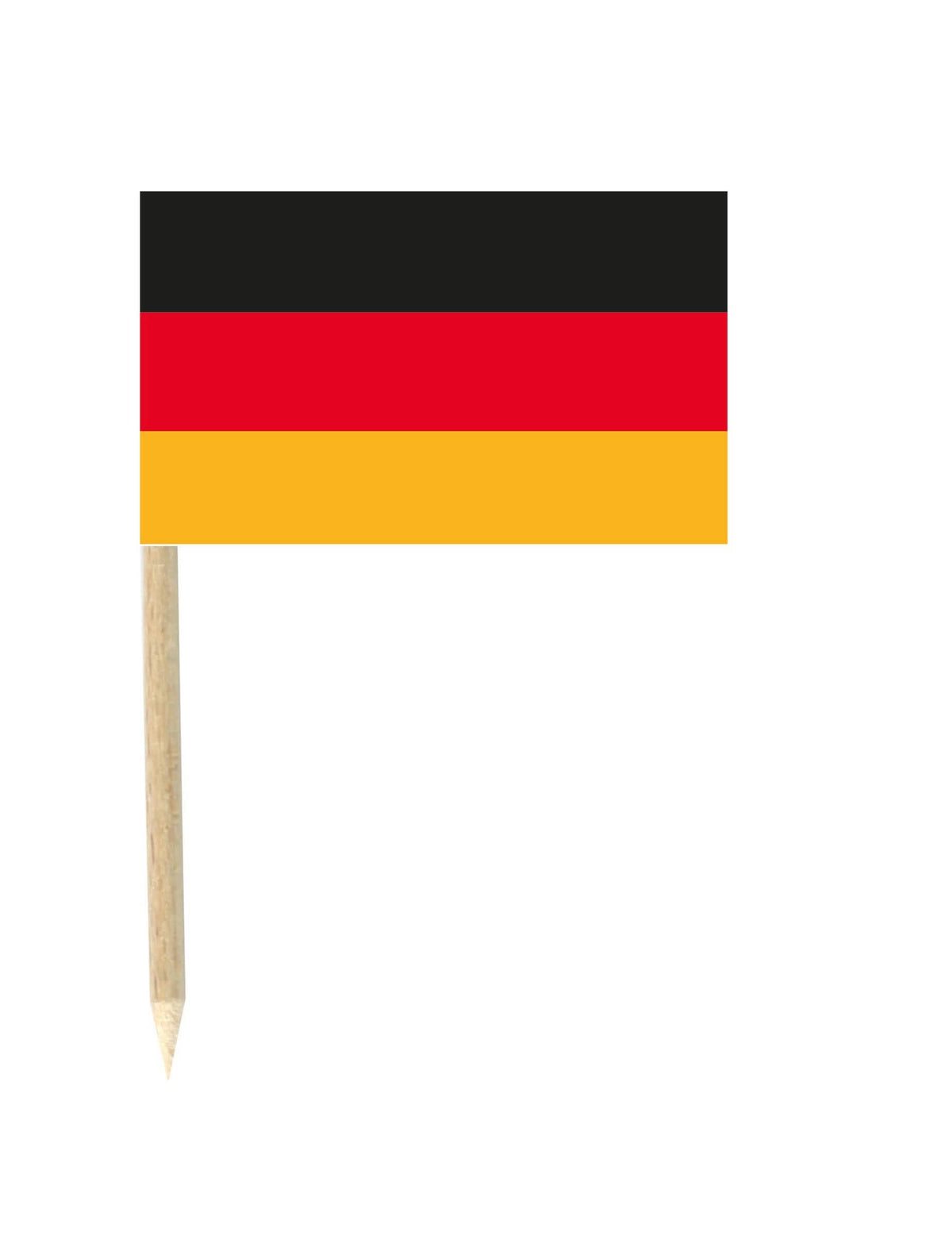 Set de 50 steaguri mini-pic pentru petrecere germania negru roșu galben