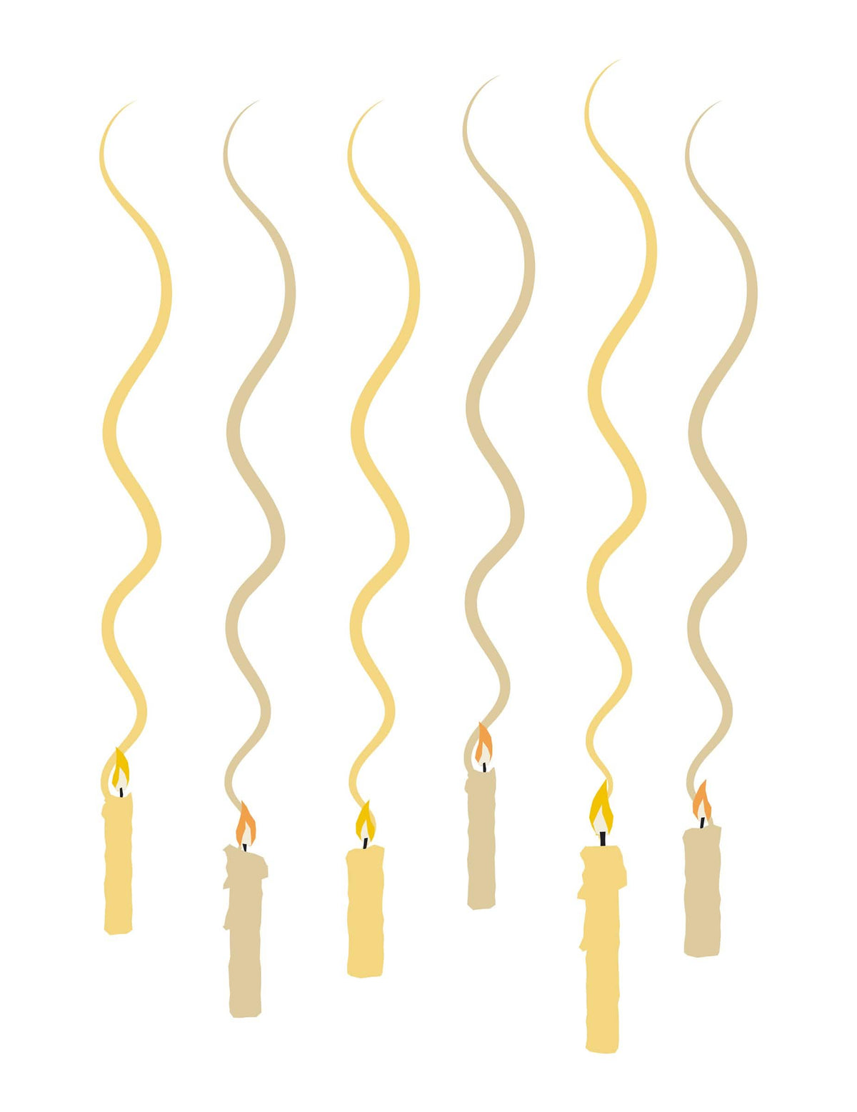 Set de 6 decorațiuni suspendate în spirală Harry Potter™