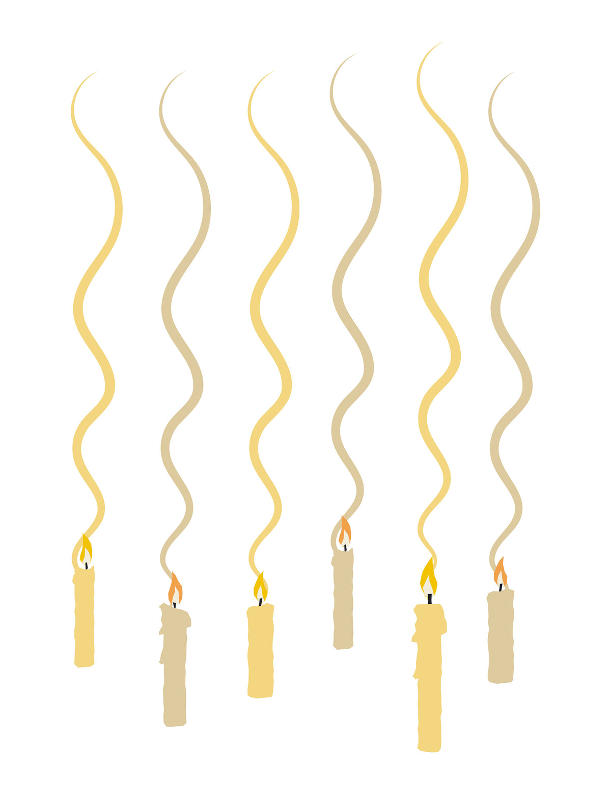 Set de 6 decorațiuni suspendate în spirală Harry Potter™