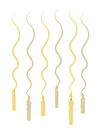 Set de 6 decorațiuni suspendate în spirală Harry Potter™