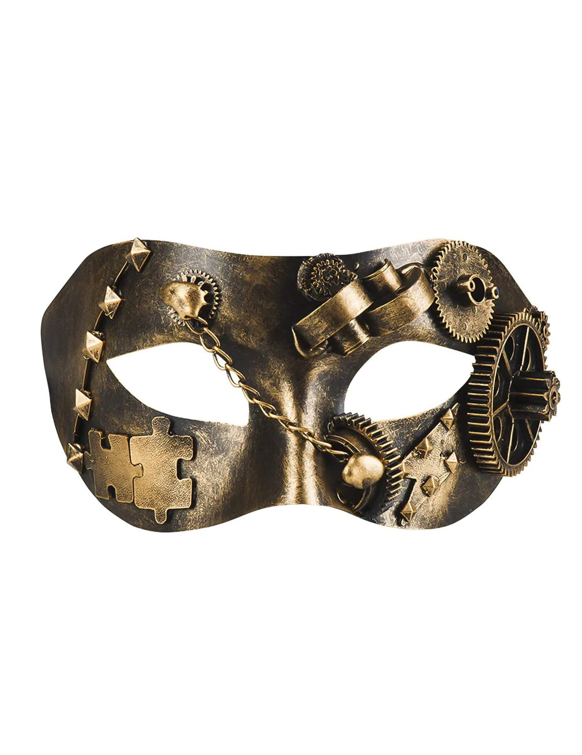Vedere din față a lup steampunk