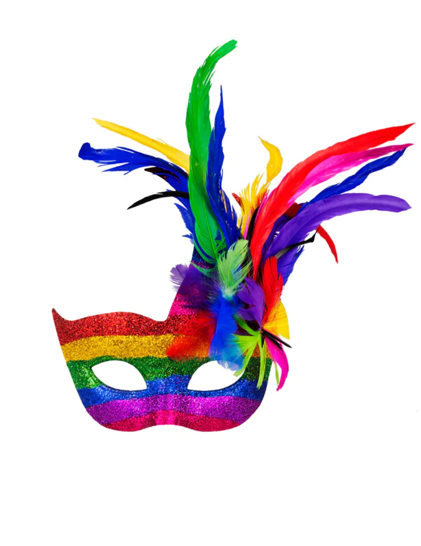 Lup venețian multicolorat cu pene pentru adulți
