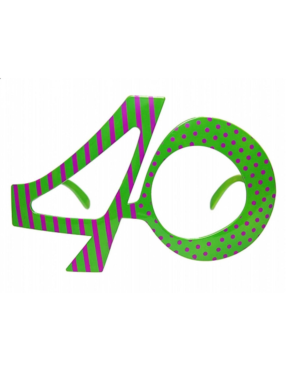 ochelari vârstă 40 pentru adult verde și mov cu dungi și cu buline
