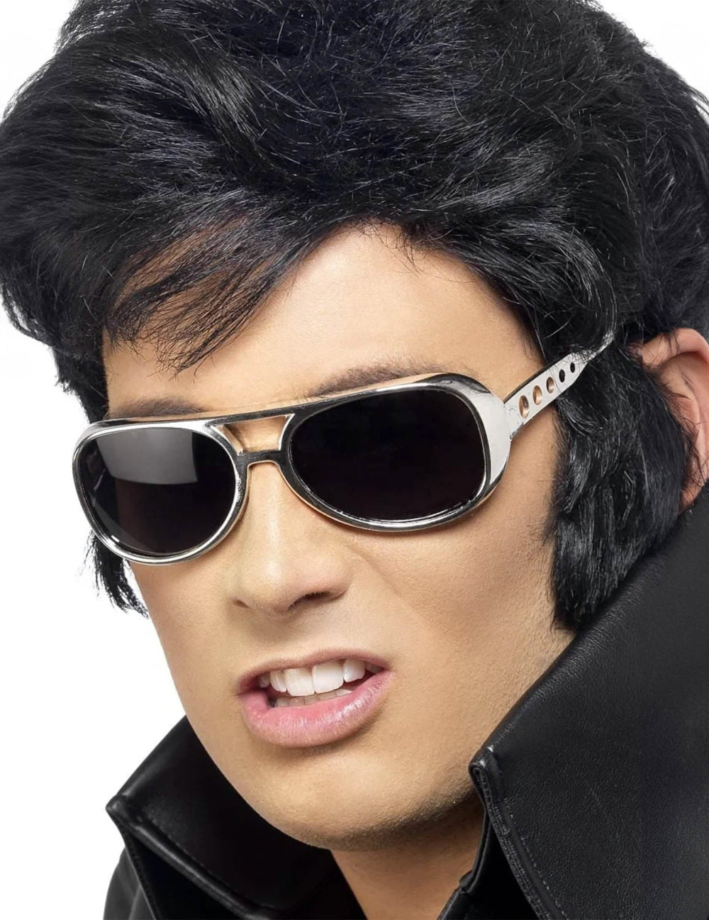 Lunettes Elvis pour adulte argentées