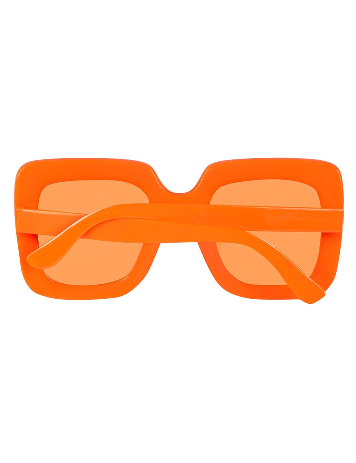Vue de dos des lunettes à strass orange pour adulte