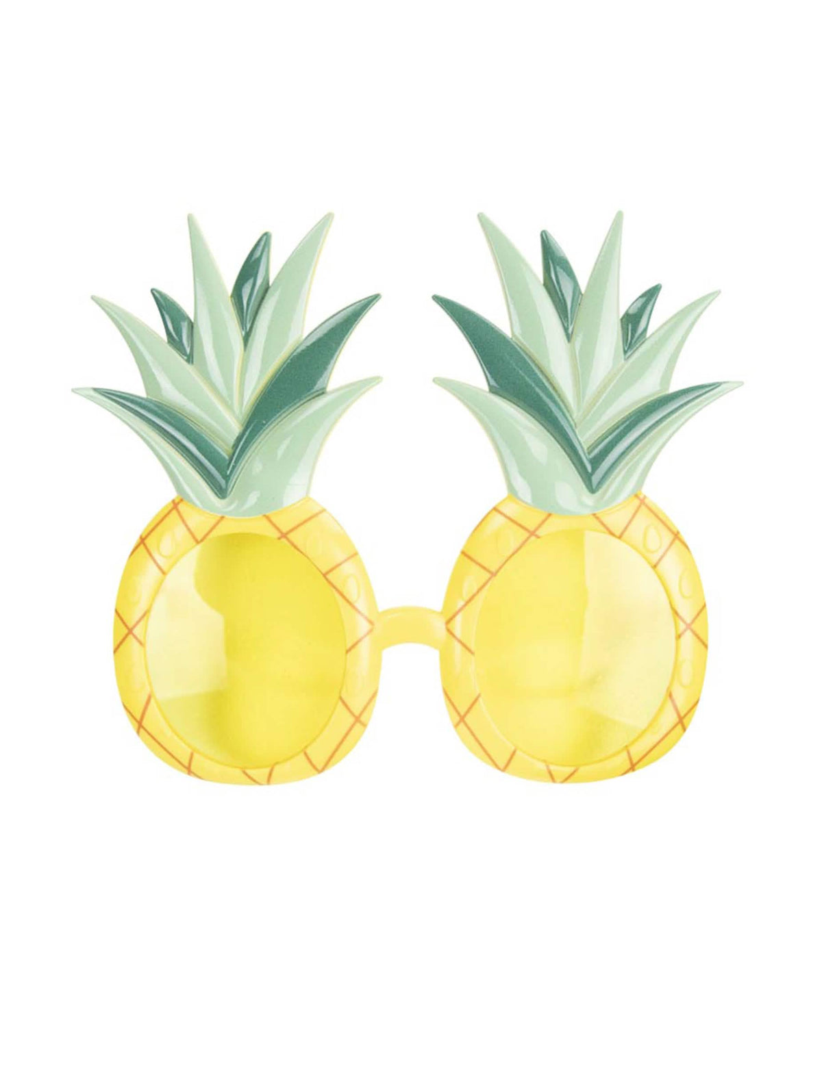 Vedere din față a ochelarilor ananas pentru adult