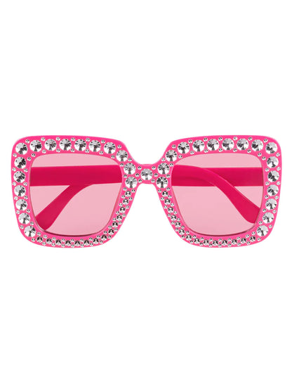 Ochelari roz bling bling