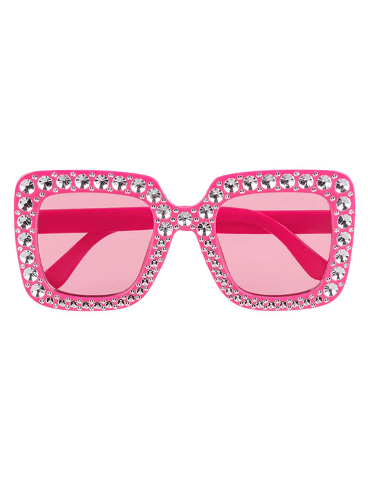 Ochelari roz bling bling