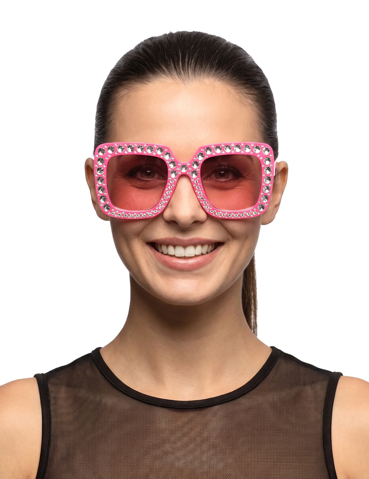 Ochelari roz bling bling