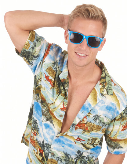 Lunettes blues bleue adulte