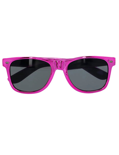 Lunettes blues rose métallique adulte