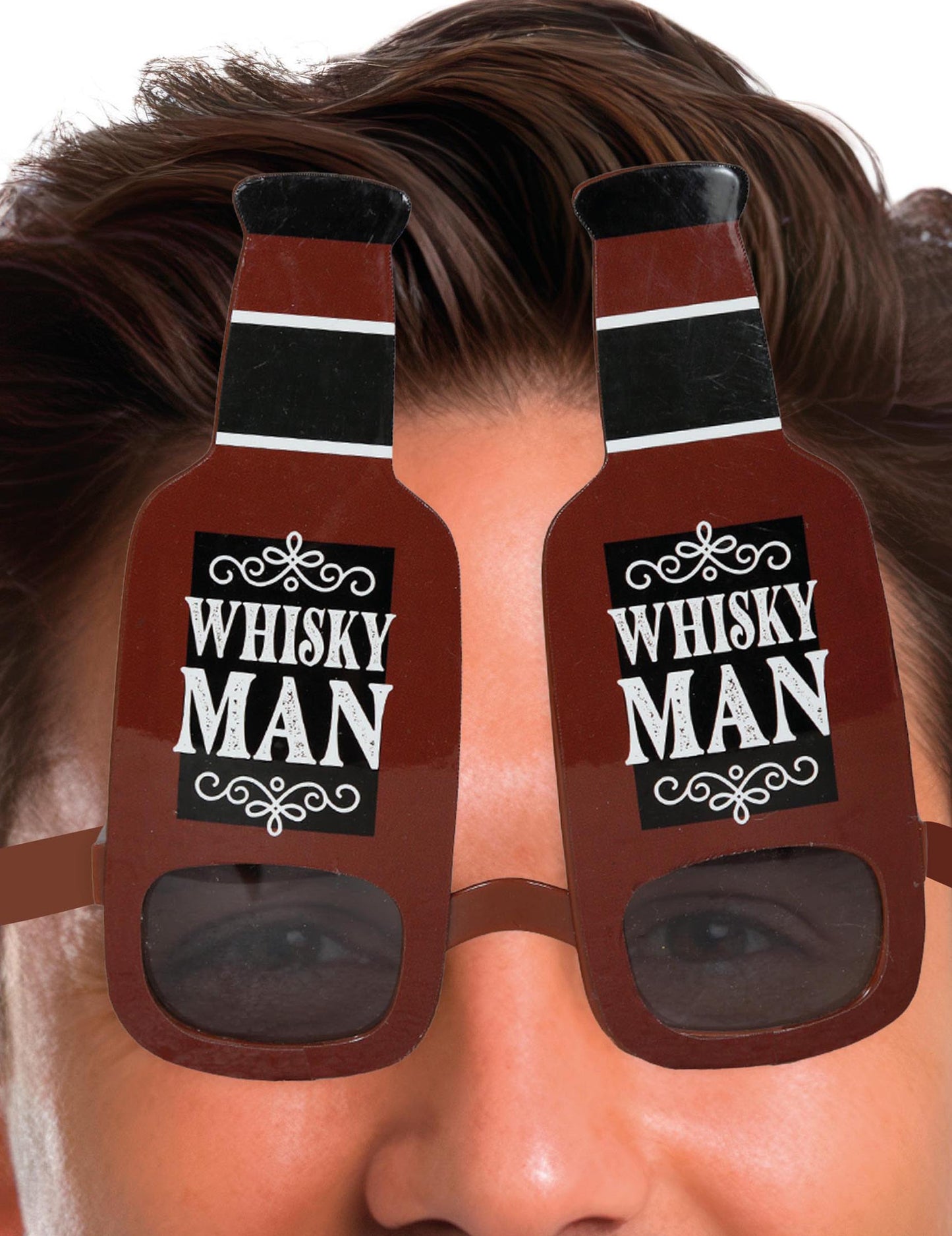 Lunettes bouteilles de whisky adulte