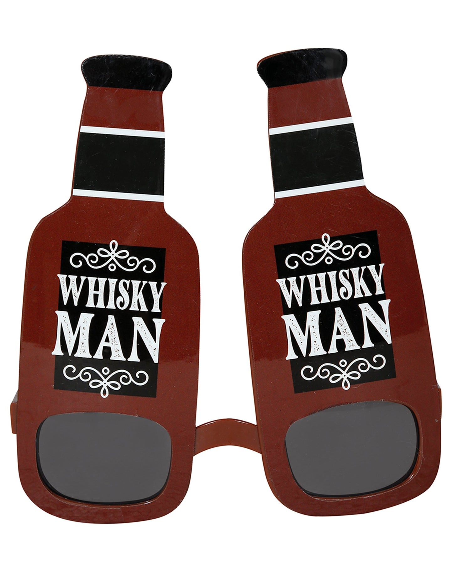 Lunettes bouteilles de whisky adulte