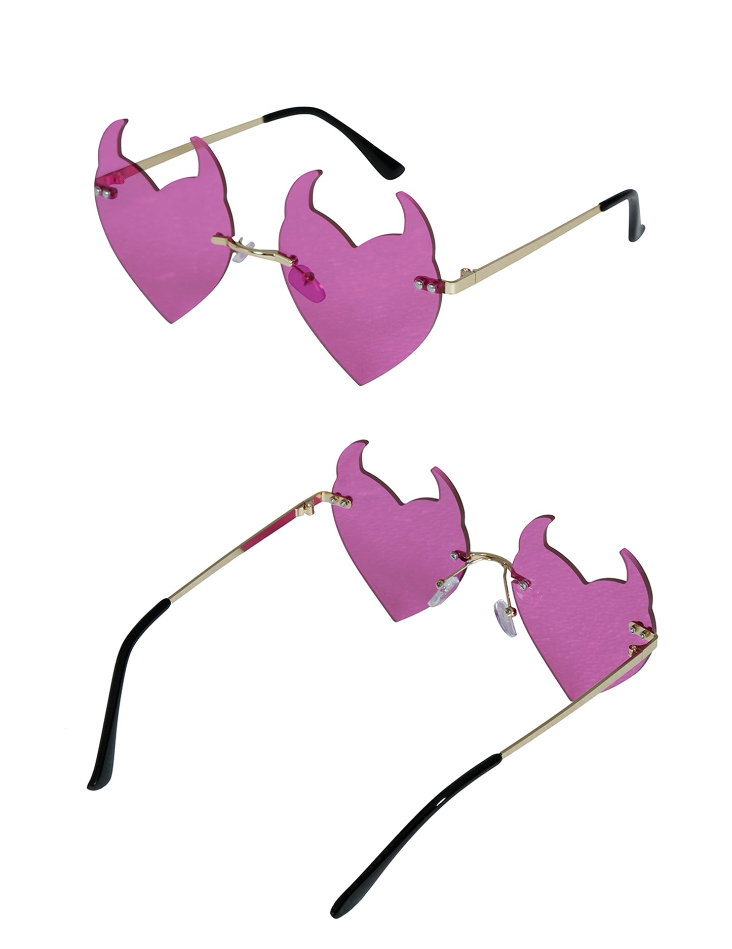 Ochelari demonici violet pentru adulți