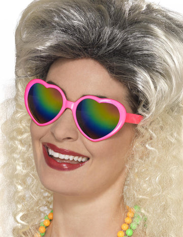 Ochelari de inimă cu ochelari multicolori femeie