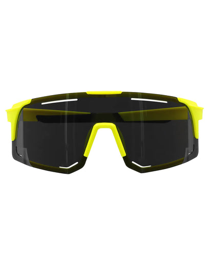 Lunettes de fête jaune fluo adulte