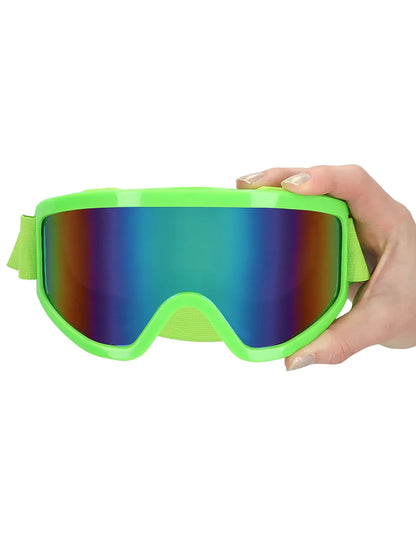 Ochelari de schi pentru adulți, verde neon