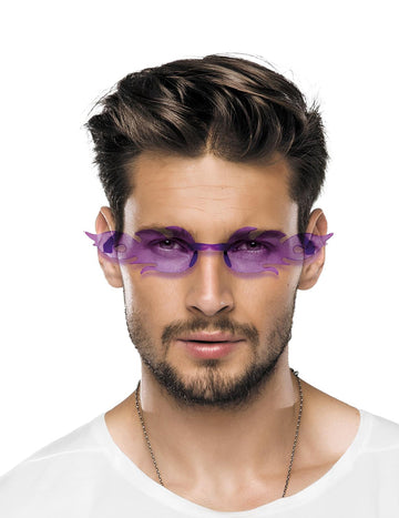 Lunettes flammes violettes adulte