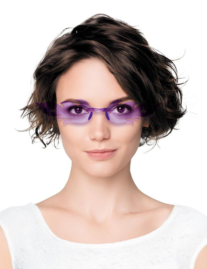 Ochelari de flacără violet pentru adulți