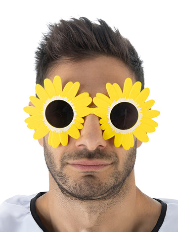 Lunettes fleurs jaunes Terrifier adulte