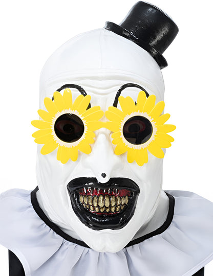 Lunettes fleurs jaunes Terrifier adulte