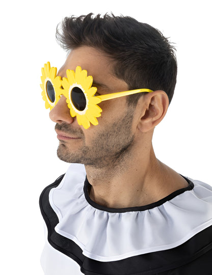 Lunettes fleurs jaunes Terrifier adulte