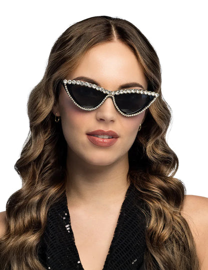 Ochelari glamour cu strasuri pentru adulți 