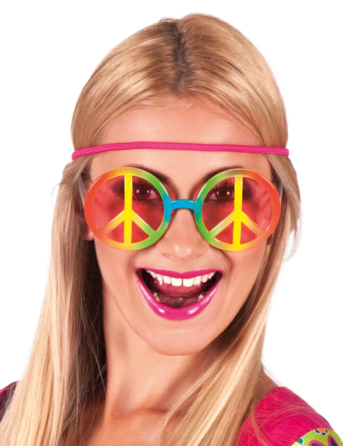 Ochelari pentru hippie curcubeu pentru adulți