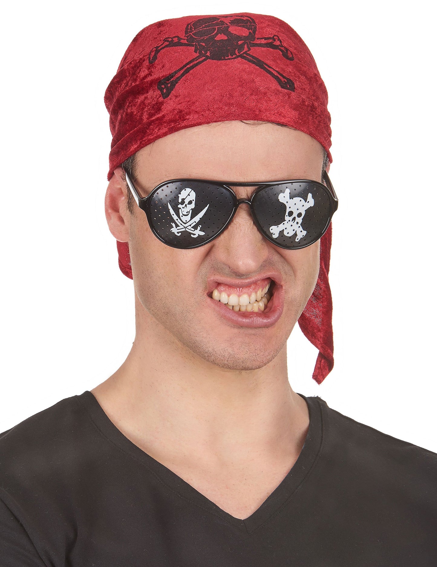 Ochelari negri pentru pirați adulți