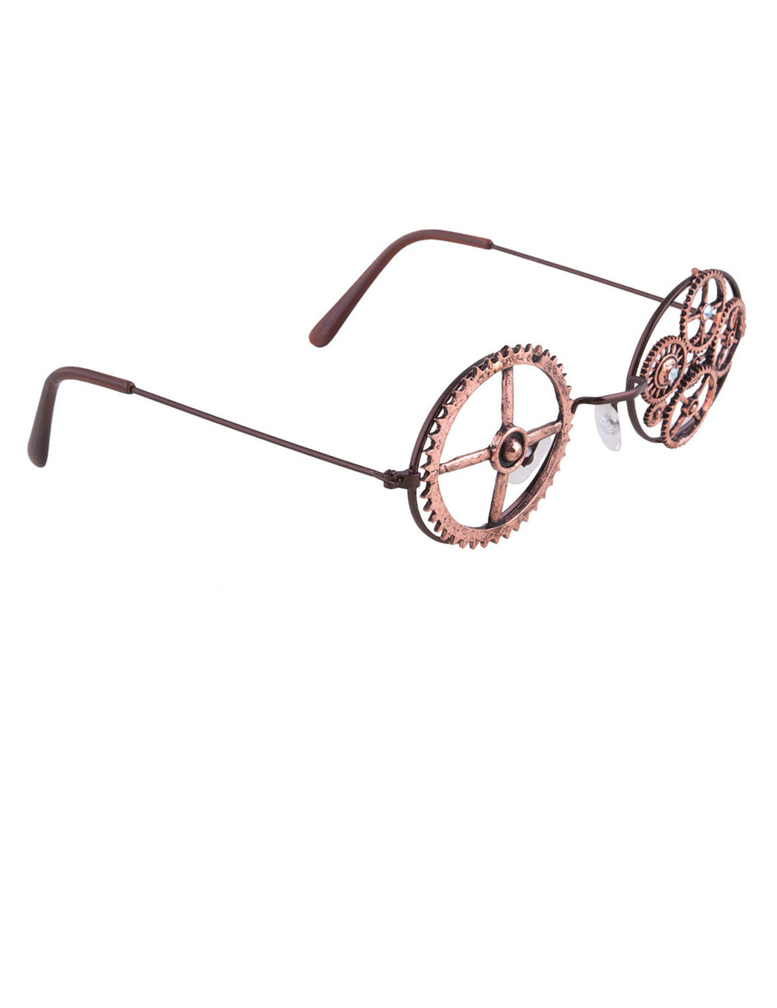 Vue de profil des lunettes rondes Steampunk
