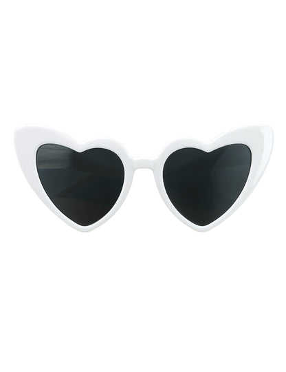 Ochelari de inimă albi vintage