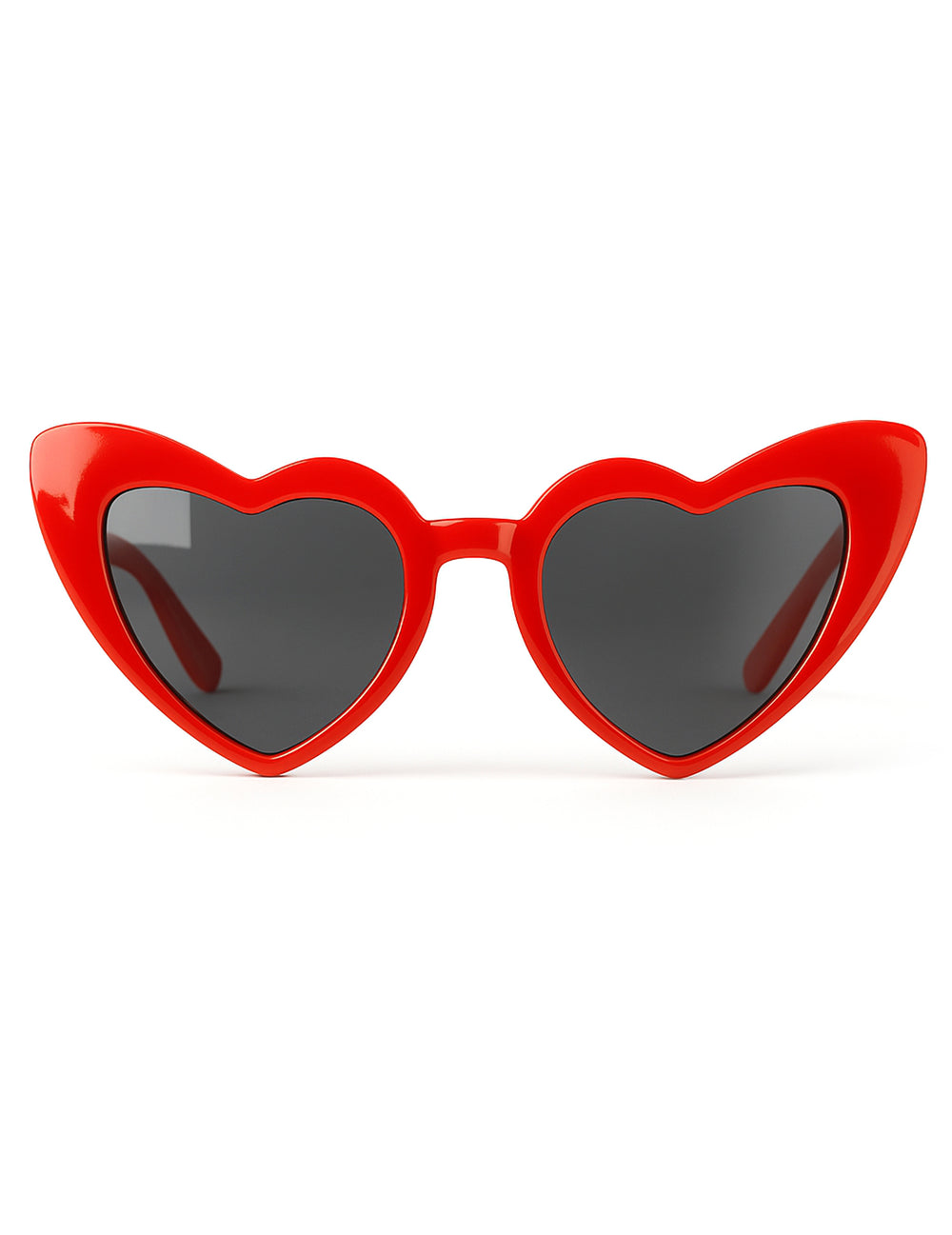 Vue de face des lunettes vintage cœur