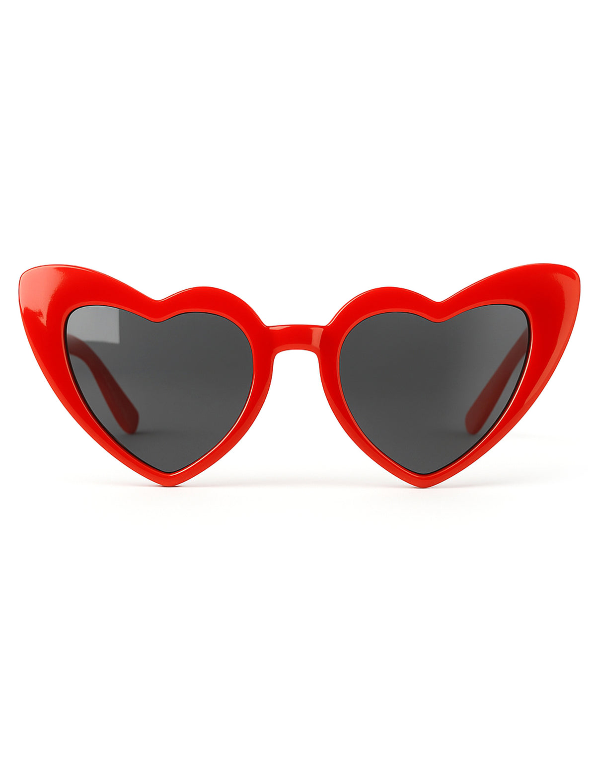 Vue de face des lunettes vintage cœur