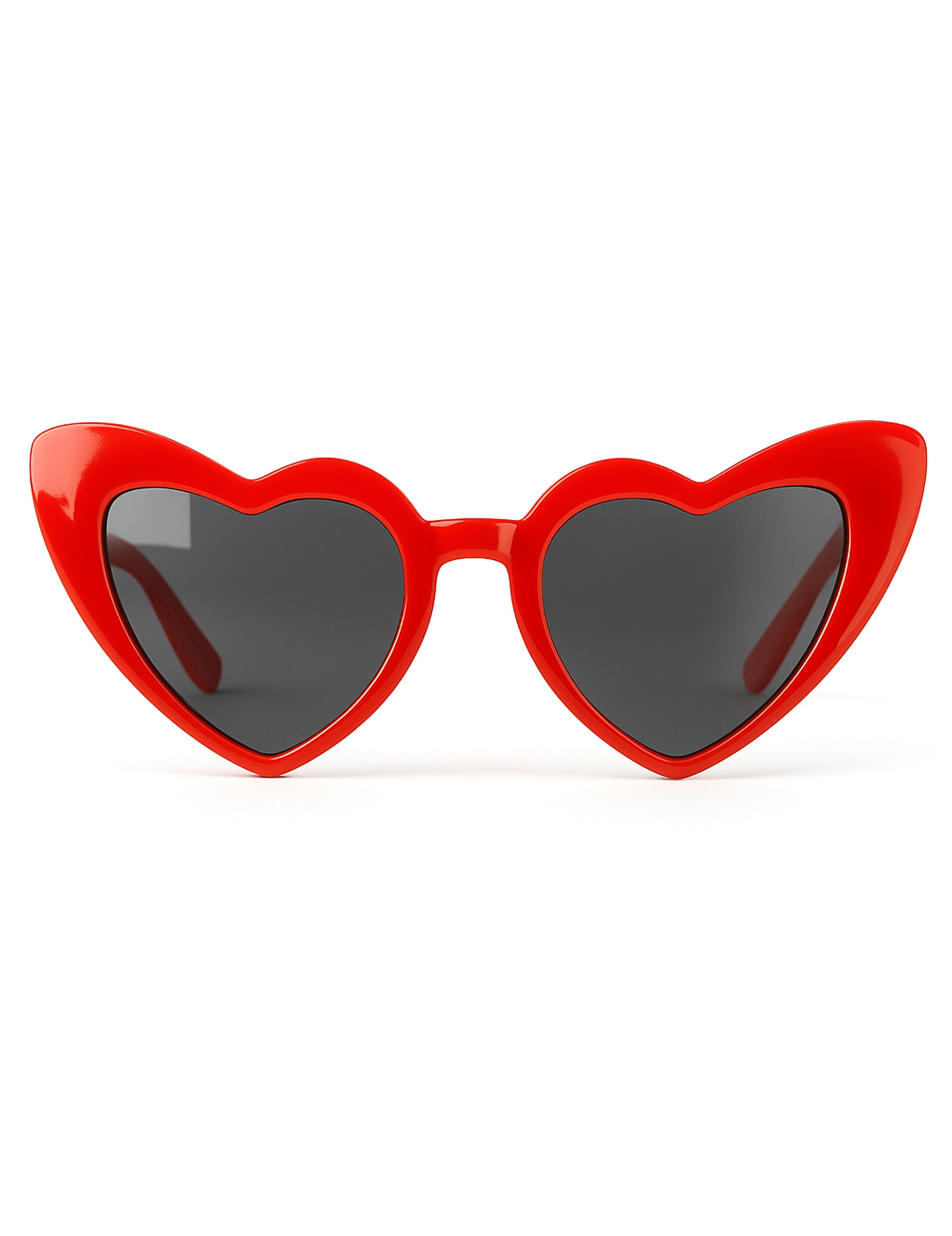 Vue de face des lunettes vintage cœur