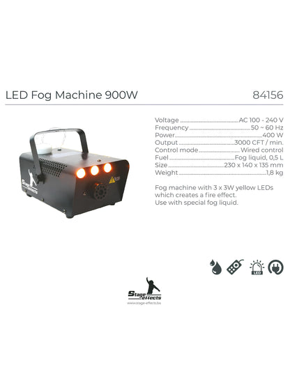 Machine à fumée 700W avec LED ambre
