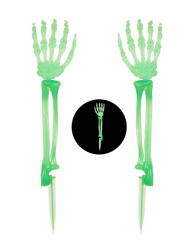 Mâini de schelet fosforescente 46 cm