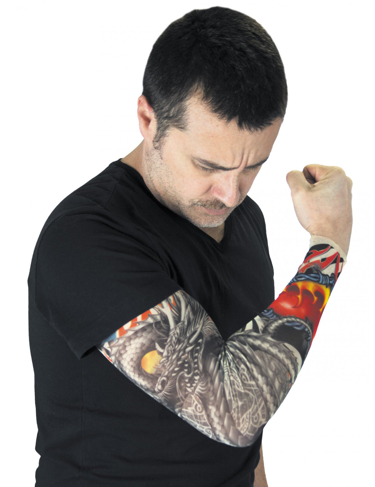 Manche tatouages dragon pour adulte motif coloré