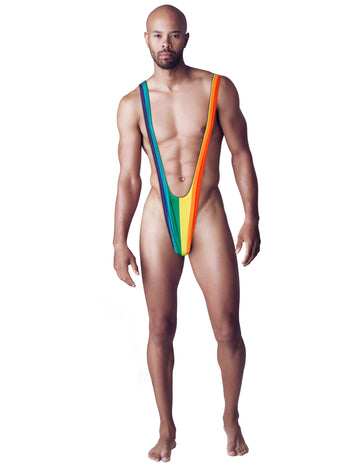 Mankini curcubeu pentru adulți