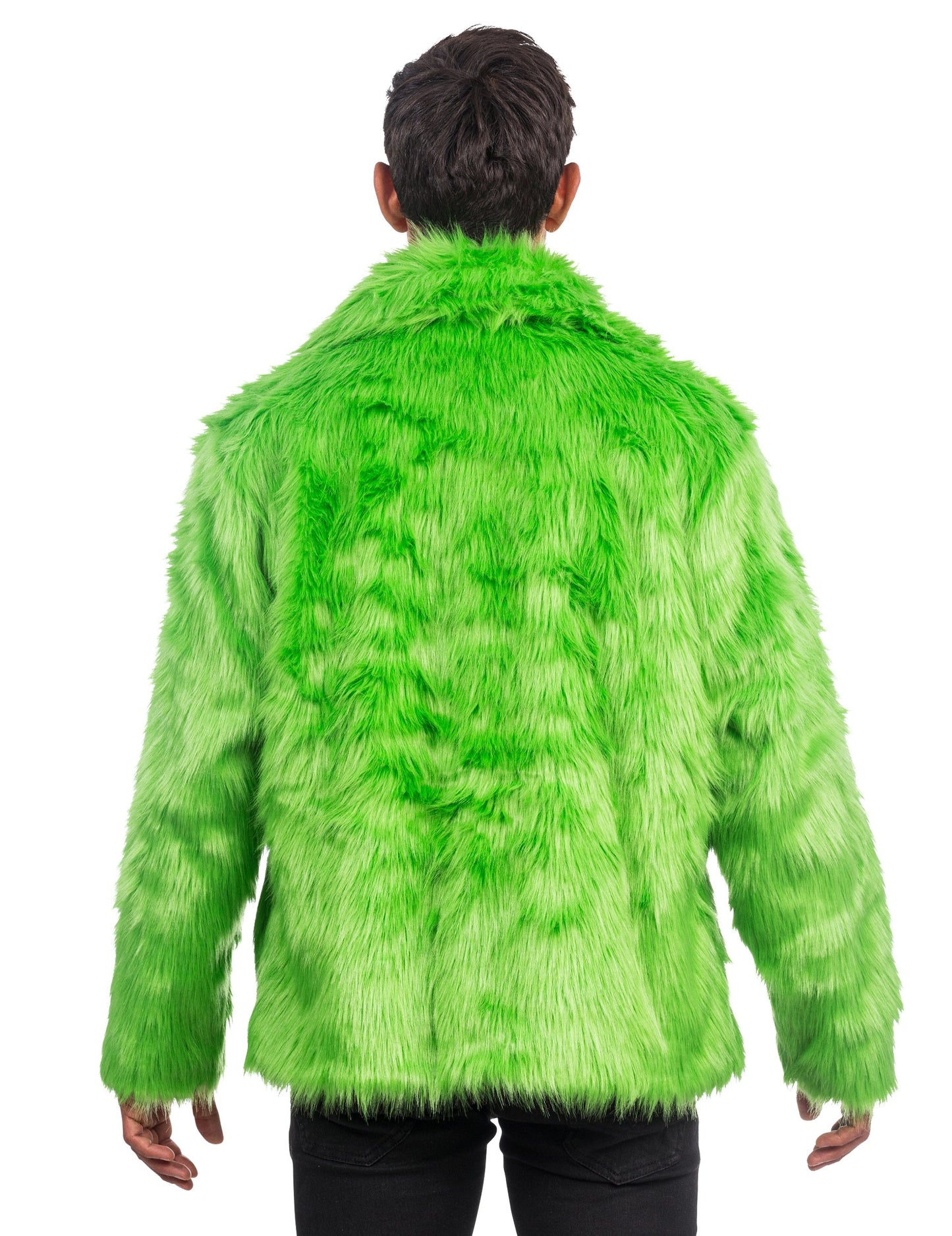 Haină de blană pentru faux verde adult