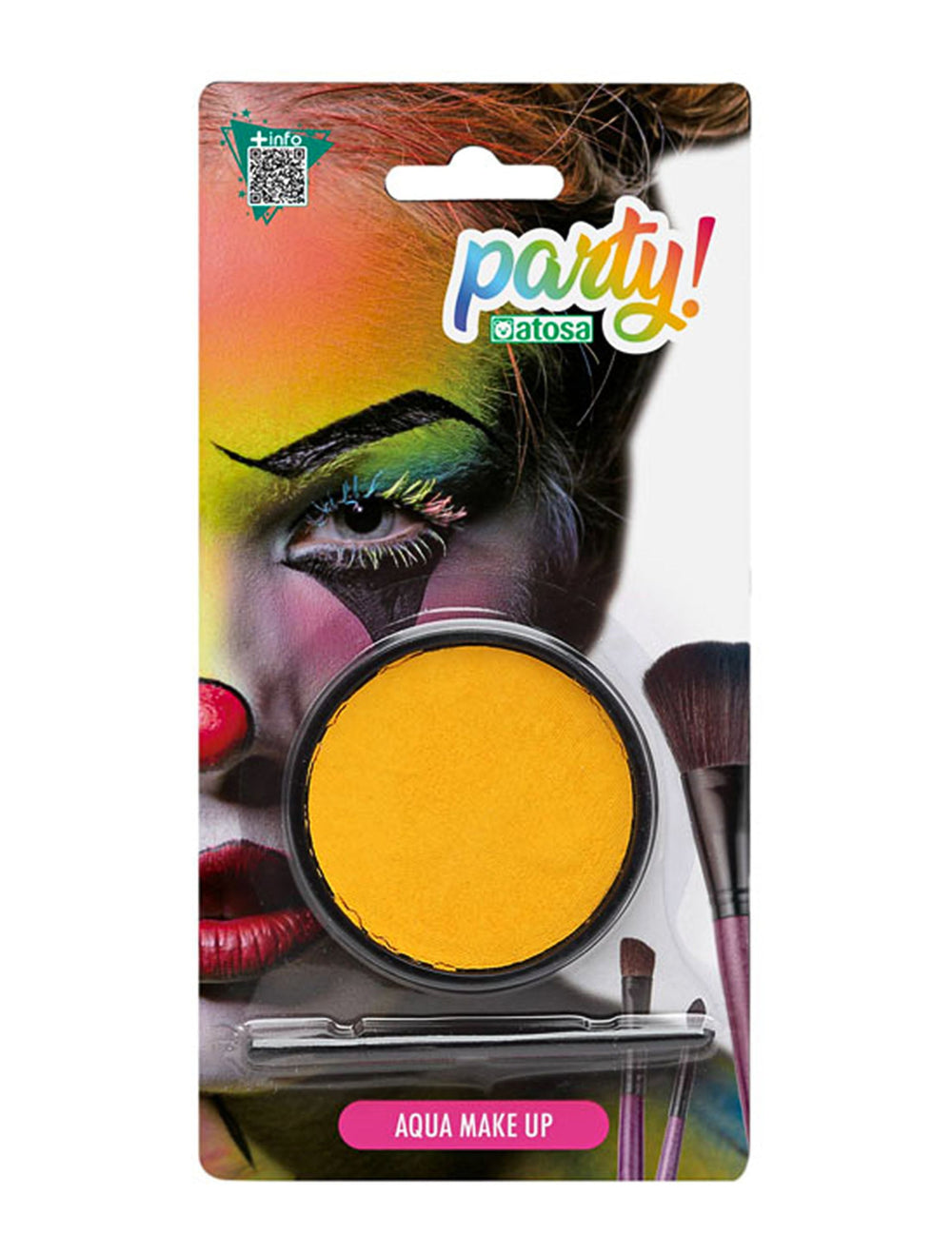 Maquillage à l'eau de fête pour adulte et enfant jaune