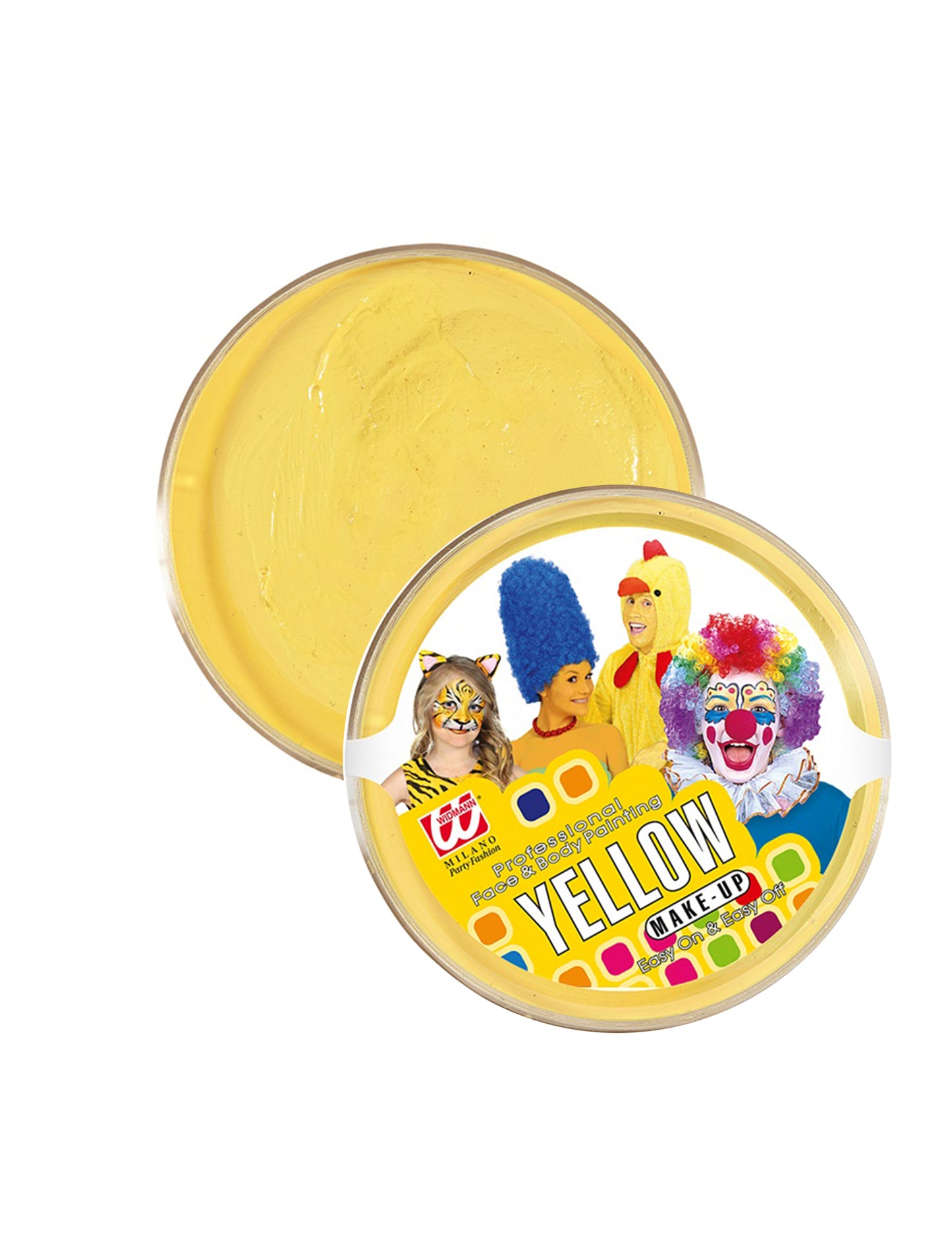 Recipient de machiaj profesional galben de 25g