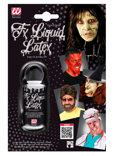 Machiaj de latex lichid alb 20 ml